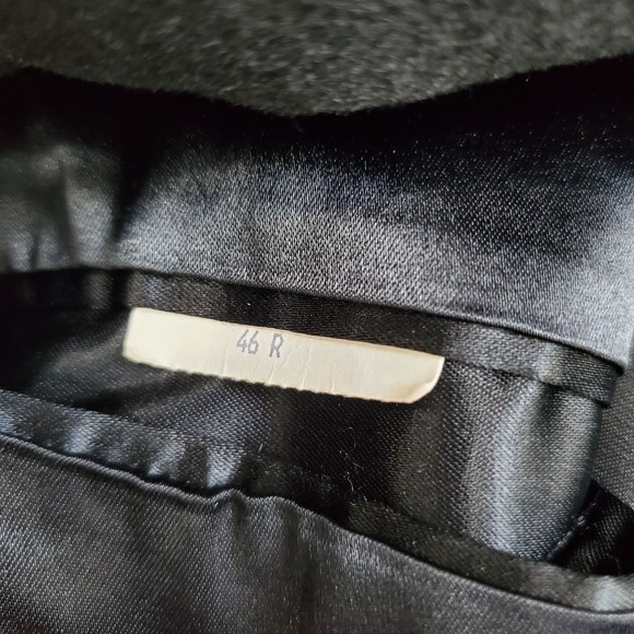 LORO PIANA 100% Cashmere Coat Men's 46R Black Long Overcoat Classic Quiet Luxury - Picture 12 of 16